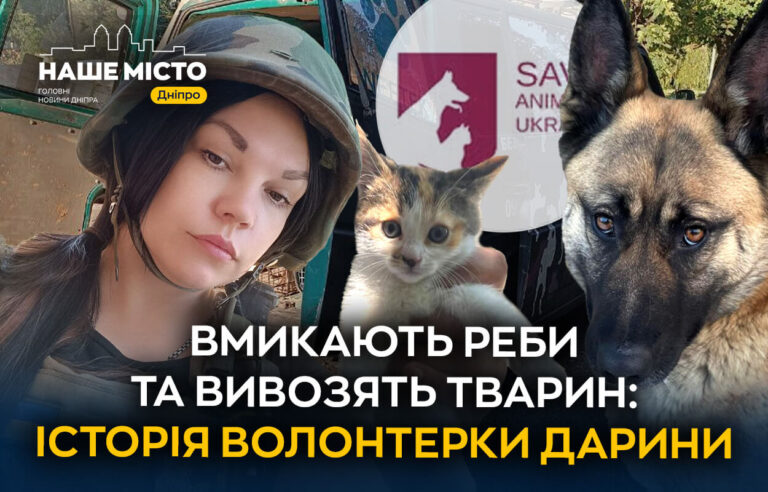 Волонтери рятують тварин із прифронтових зон Дніпра