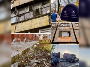 Дніпро: атака дронів залишила будинки пошкодженими