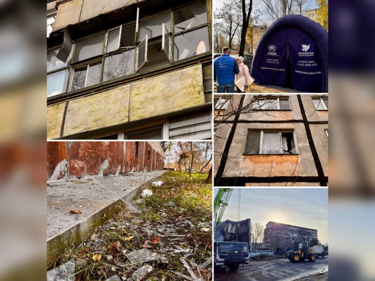 Дніпро: атака дронів залишила будинки пошкодженими