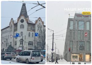 Дніпро вкрився снігом: місто перетворилося на новорічну листівку