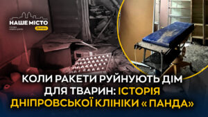 Дніпро: Ветклініка «Панда» зазнала пошкоджень через ракетний удар