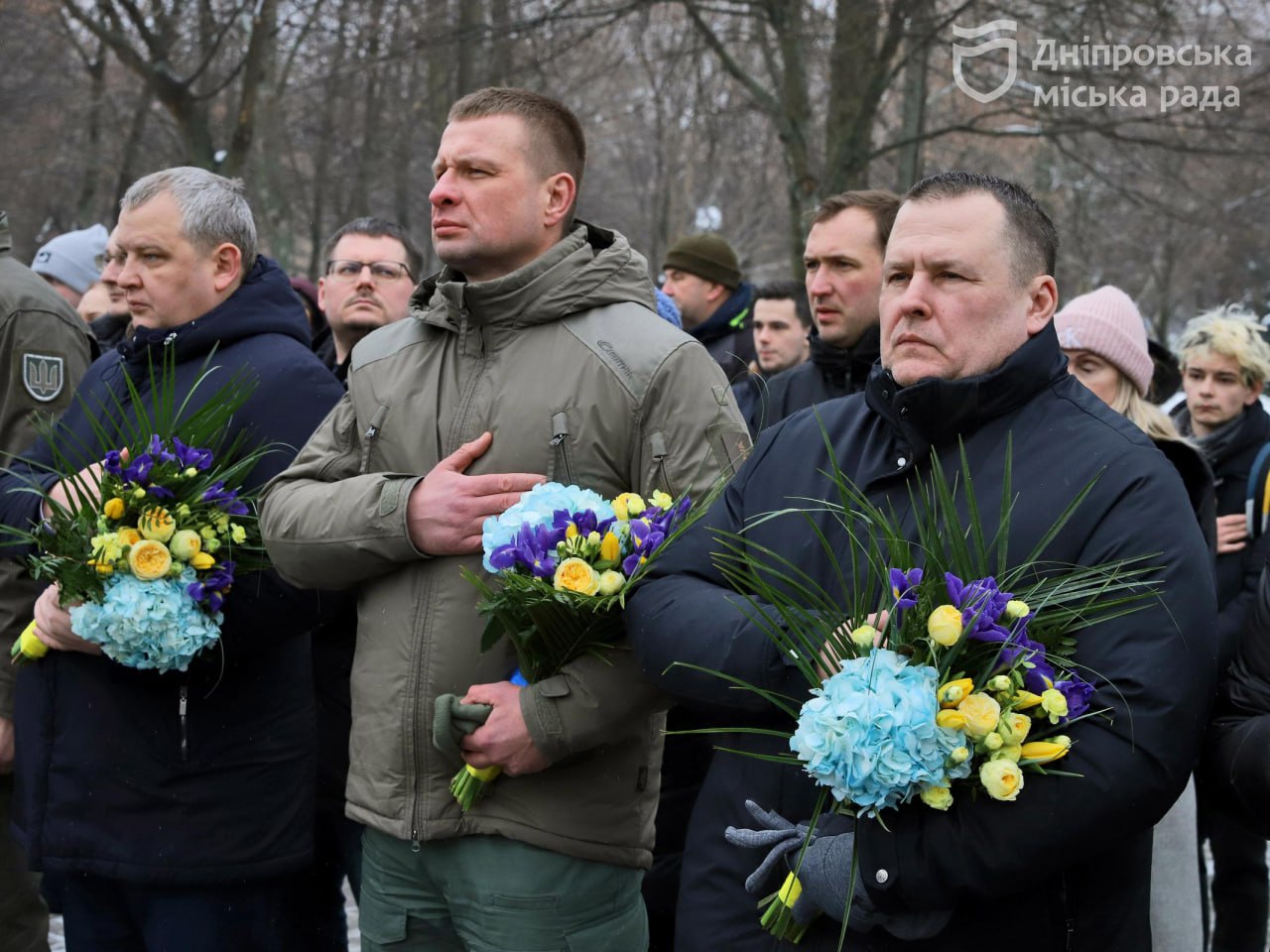 У Дніпрі вшанували пам'ять захисників до Дня Соборності України