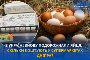 Яйця у Дніпрі дорожчають: актуальні ціни у супермаркетах