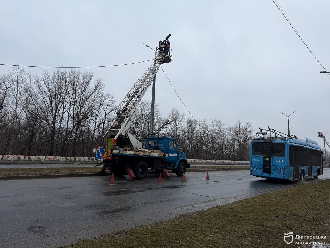 Модернізація освітлення на лівобережній частині Дніпра