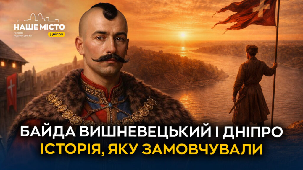 Байда Вишневецький та козаки на землях сучасного Дніпра у XVI столітті