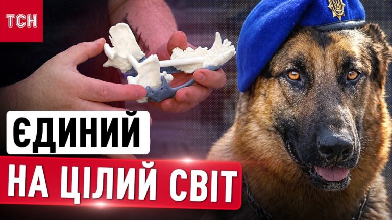 У Дніпрі службовому псу встановили титанову щелепу після поранення