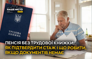 Як підтвердити пенсійний стаж без трудової книжки у Дніпрі