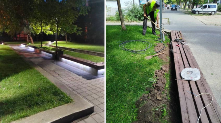 У Дніпрі вандали пошкодили освітлення на проспекті Калнишевського