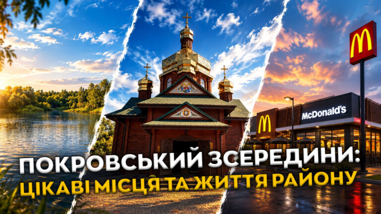 Житловий масив Покровський у Дніпрі: храми, McDonald’s та «Дніпровські Мальдіви»