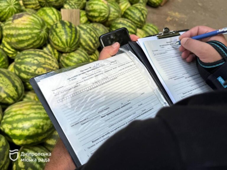 У Дніпрі борються з незаконною торгівлею баштанними: штрафи до 1700 грн