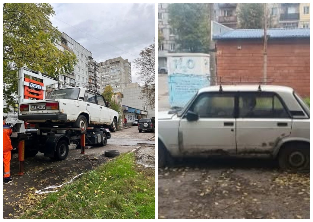 У Дніпрі закликають прибрати покинуті автівки з вулиць і дворів