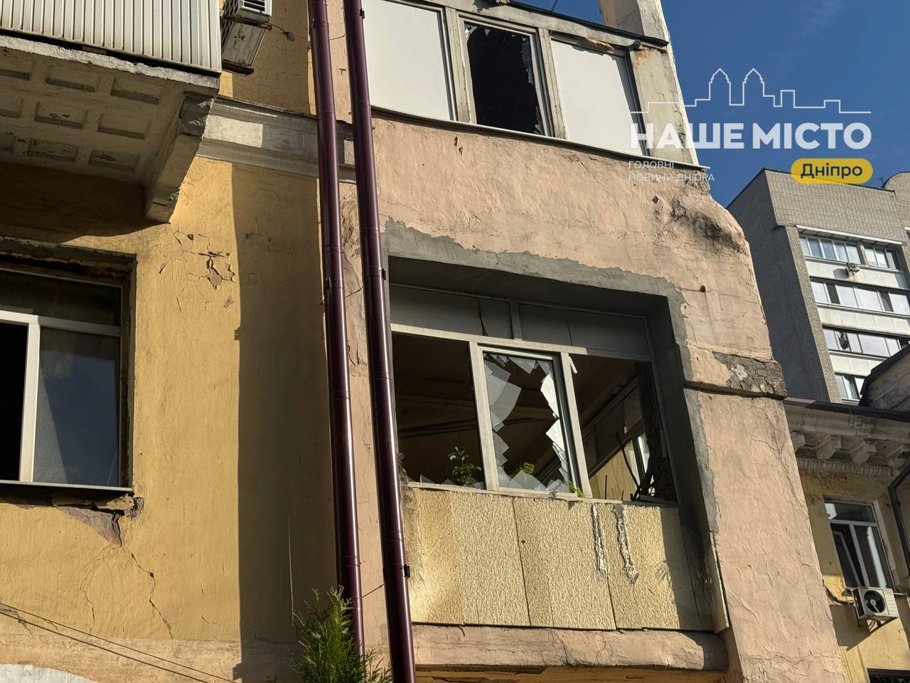 Пошкодження внаслідок атаки 7 жовтня у Дніпрі